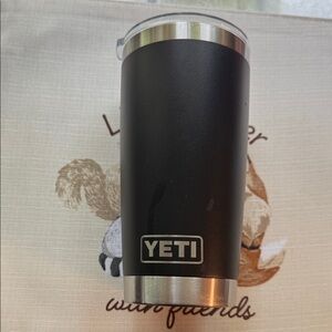 YETI Black and Silver Travel Mug
